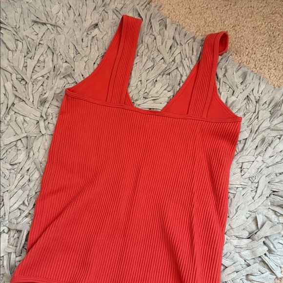 Orange Ribbed Bodysuit - Picture 4 of 5